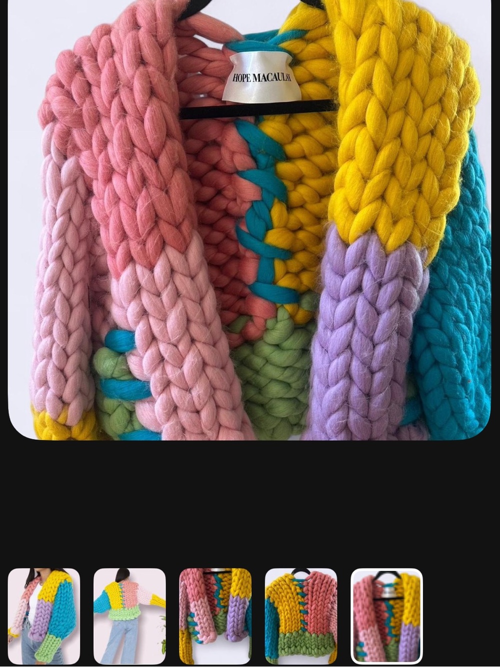 Hope Macaulay - Original Colossal Knit Jacket - Picture 6 of 6